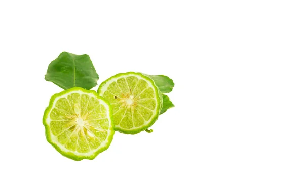 Bergamot Vruchten Geïsoleerd Een Witte Achtergrond — Stockfoto