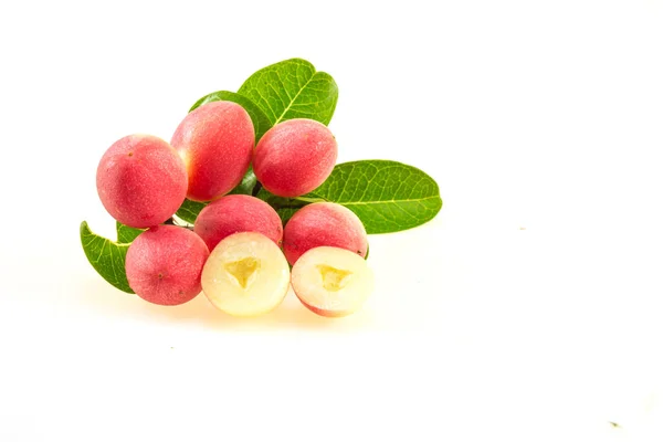 Bostezo Mango Con Limón Aislado Sobre Fondo Blanco —  Fotos de Stock