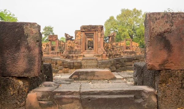 Sing Famous Khmer Architectural Archaeological Site Roi Province Thailand — Stock Photo, Image