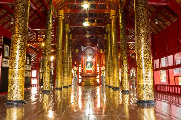 Thailand Buriram April 2021 Witte Jade Boeddha Een Houten Vihara — Stockfoto