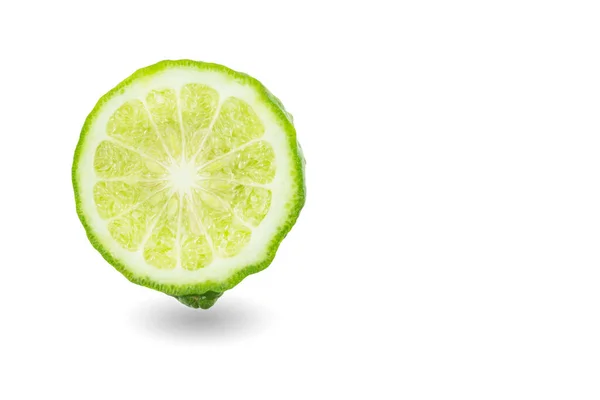 Kaffir Lime Isolated White Background — Stock Photo, Image