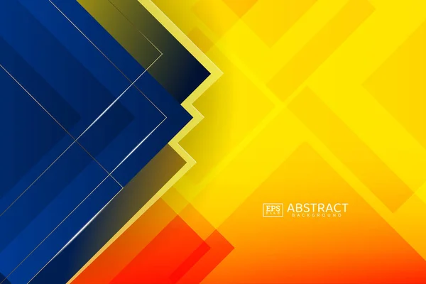 Abstrakter Hintergrund Mit Geometrischen Formen Und Schatten Vektorillustration — Stockvektor