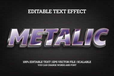 Vektör çizimi. Tasarımınız için şablon, metin etkisi