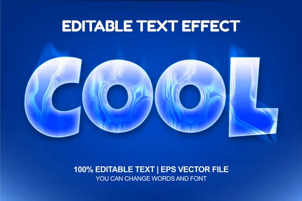 Efecto Texto Editable Fresco — Vector de stock