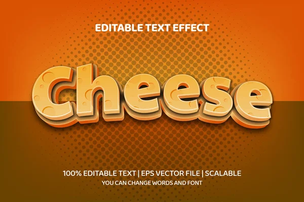 Stylized Banner Cheese Lettering Vector Illustration — 图库矢量图片