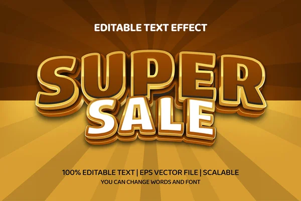 Stylized Banner Super Sale Lettering Vector Illustration — Image vectorielle