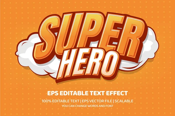 Stylized Banner Super Hero Lettering Vector Illustration — Image vectorielle