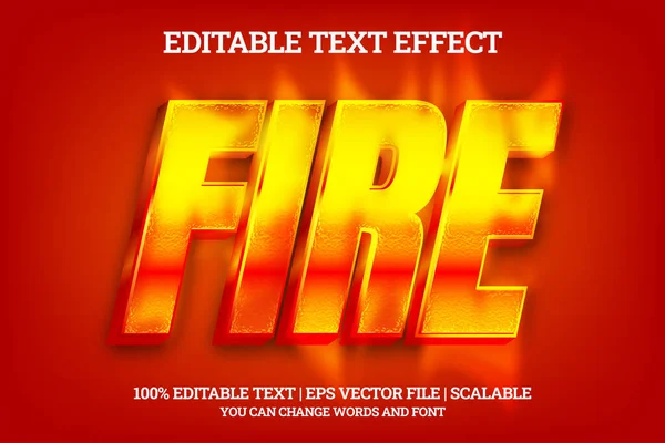 Stylized Banner Fire Lettering Vector Illustration — стоковый вектор