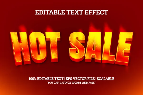 Stylized Banner Hot Sale Lettering Vector Illustration — Stockvektor