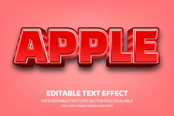 Stylized Banner Apple Lettering Vector Illustration — 图库矢量图片