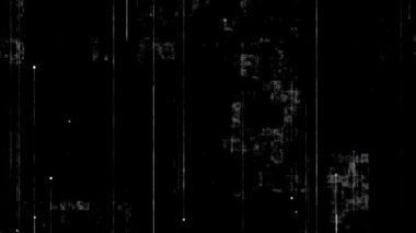 Beyaz ve gri düz düz çizgi ve küreler ve grunge ses dokusuyla basit bir siyah arkaplan animasyonu. Bu koyu minimalist hareket arka planı tam bir HD ve kusursuz bir döngüdür..