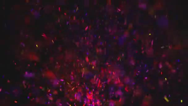 Brûler Des Étincelles Chaudes Multicolores Braises Feu Animation Fond Des — Video