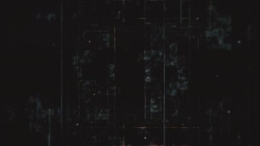 Simple abstract background animation with gently moving distressed lines and grunge noise texture. This simple dark minimalist textured motion background is full HD and a seamless loop.
