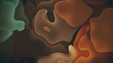 Retro 1970 'ler psikedelik sıvı organik şekilleri sıcak renk tonlarıyla değiştiriyor. Tam HD ve döngü vintage lav lambası efekti hareket arkaplan canlandırması.