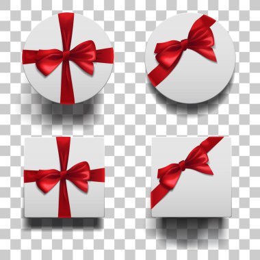 Kapalı kare ve yuvarlak kutular hazır.