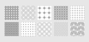 Asyalı Soyut Kusursuz Örnekler ayarlandı. Geçmişi tekrarla
