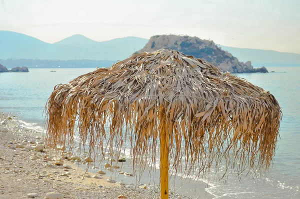 Ombrellone sulla spiaggia — Foto Stock