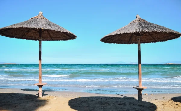 Sombrillas de playa — Foto de Stock