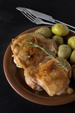 tabak pişmiş tavuk