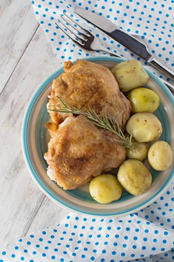 tabak pişmiş tavuk