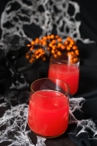 Red halloweens cocktails for party — Stock Photo, Image