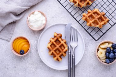 Croffle veya croissant waffle, moda yemekler..