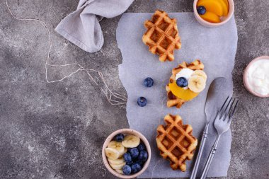 Croffle veya croissant waffle, moda yemekler..