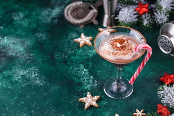 Cóctel de martini polo norte de Navidad — Foto de Stock