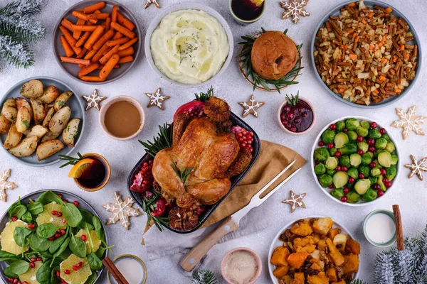 Geleneksel yemekli Noel yemeği