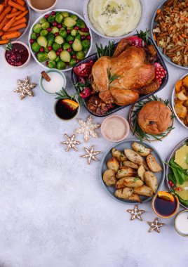 Geleneksel yemekli Noel yemeği