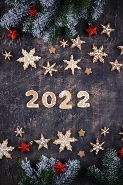 Noel kurabiyeleri kar tanesi şeklinde.