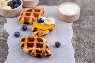 Croffle veya croissant waffle, moda yemekler..