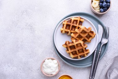 Croffle veya croissant waffle, moda yemekler..