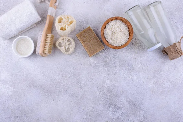 Pirinç suyu. Mayalanmış güzellik kozmetik