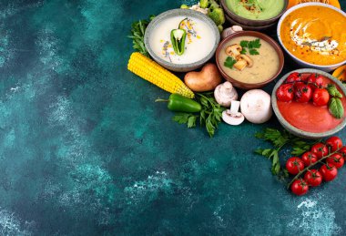 Sonbahar kremalı sebze çorbası çeşitleri..