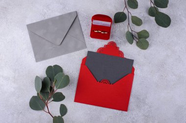 Düğün davetiyesi. Tarih kavramını kaydet