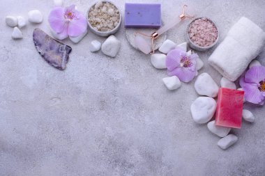 Spa konsepti. Doğal güzellik kozmetikleri