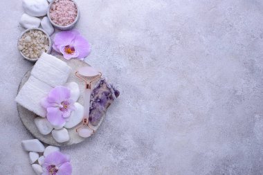 Spa konsepti. Doğal güzellik kozmetikleri