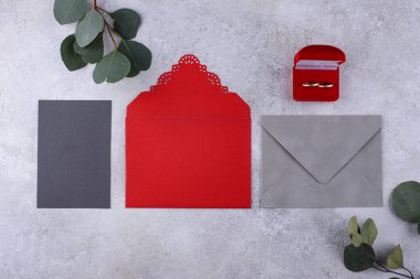 Düğün davetiyesi. Tarih kavramını kaydet