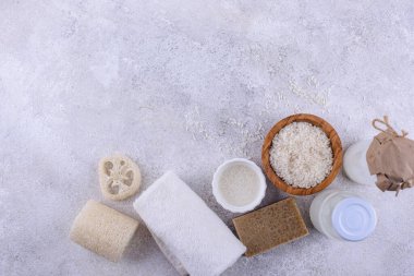 Pirinç suyu. Mayalanmış güzellik doğal kozmetik cilt bakımı