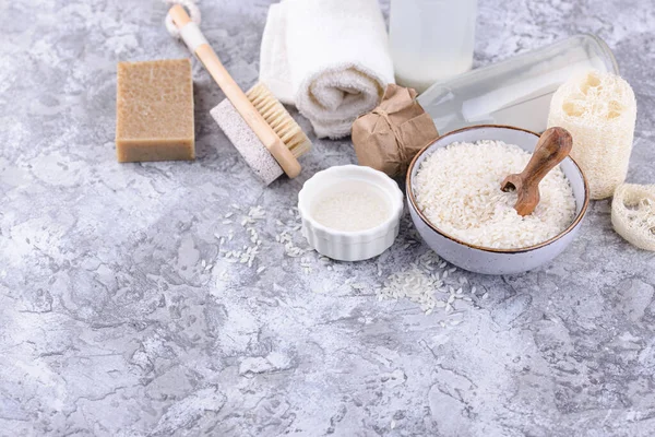 米水だ 発酵美天然化粧品スキンケア — ストック写真