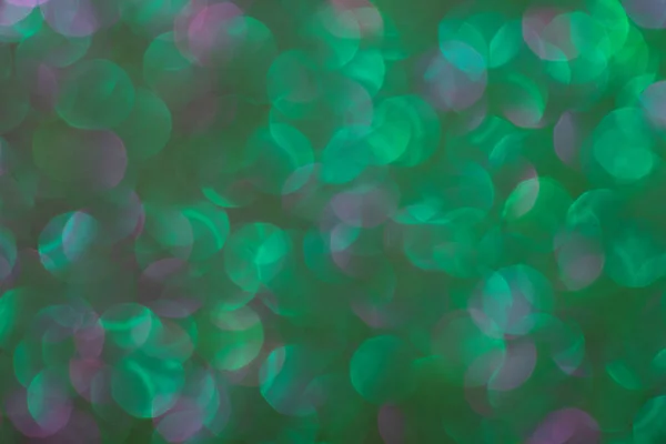 Colore Verde Festivo Sfocato Sfondo Bokeh Sfocato — Foto Stock