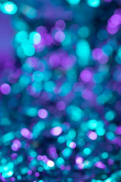 Festive Bleu Violet Couleur Déconcentrée Fond Flou Bokeh — Photo