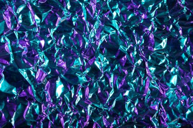 Renkli neon ışık efektli soyut folyo arka planı