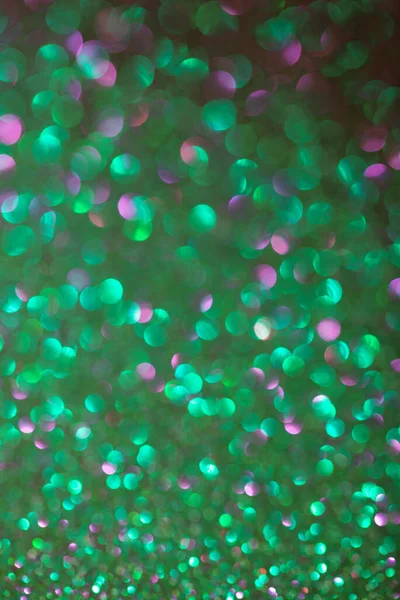 Colore Verde Festivo Sfocato Sfondo Bokeh Sfocato — Foto Stock