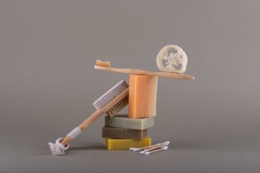 Çevre dostu sıfır atık dayanıklı konsept. Dengeli kompozisyon. Modern hayat