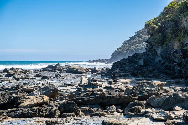 Pantai Samudra Yang Kasar Sepanjang Great Ocean Walk Victoria Australia — Stok Foto