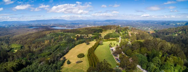 Wide Aerial Panorama Dandenong Ranges Victoria Australia — Stock Photo, Image