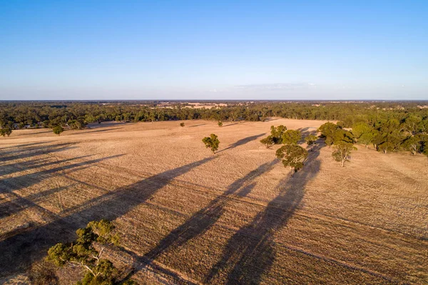 Outback Australia Saat Matahari Terbenam Pandangan Udara — Stok Foto