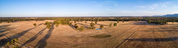 Outback Australia Panorama Udara Lebar Dengan Ruang Teks Stok Foto Bebas Royalti